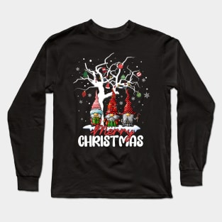 Merry Christmas Gnomes Xmas Family Men Women Shirt Long Sleeve T-Shirt